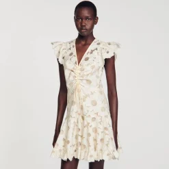 Robe Courte En Guipure Marguerites