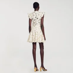 Robe Courte En Guipure Marguerites