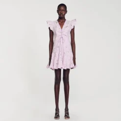 Robe Courte En Guipure Marguerites