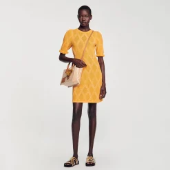 Robe Courte En Maille