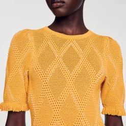 Robe Courte En Maille