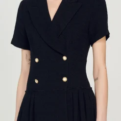 Robe Courte En Tweed