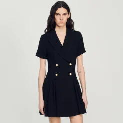 Robe Courte En Tweed