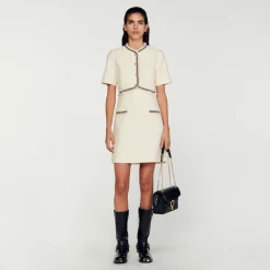 Robe Courte En Tweed