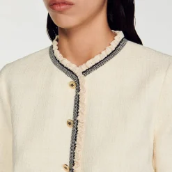 Robe Courte En Tweed