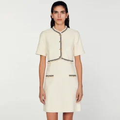 Robe Courte En Tweed