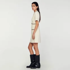 Robe Courte En Tweed