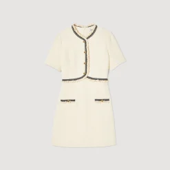 Robe Courte En Tweed