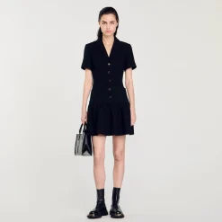 Robe Courte En Tweed