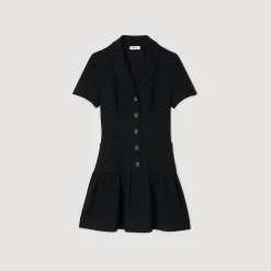 Robe Courte En Tweed