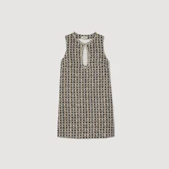 Robe Courte En Tweed