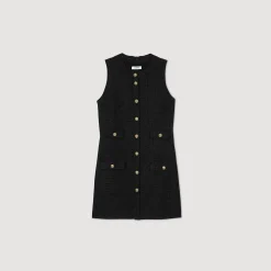 Robe Courte En Tweed