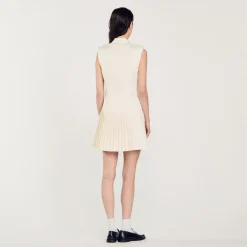 Robe Courte Tailleur Plissée