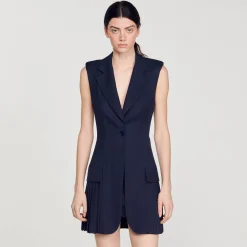 Robe Courte Tailleur Plissée