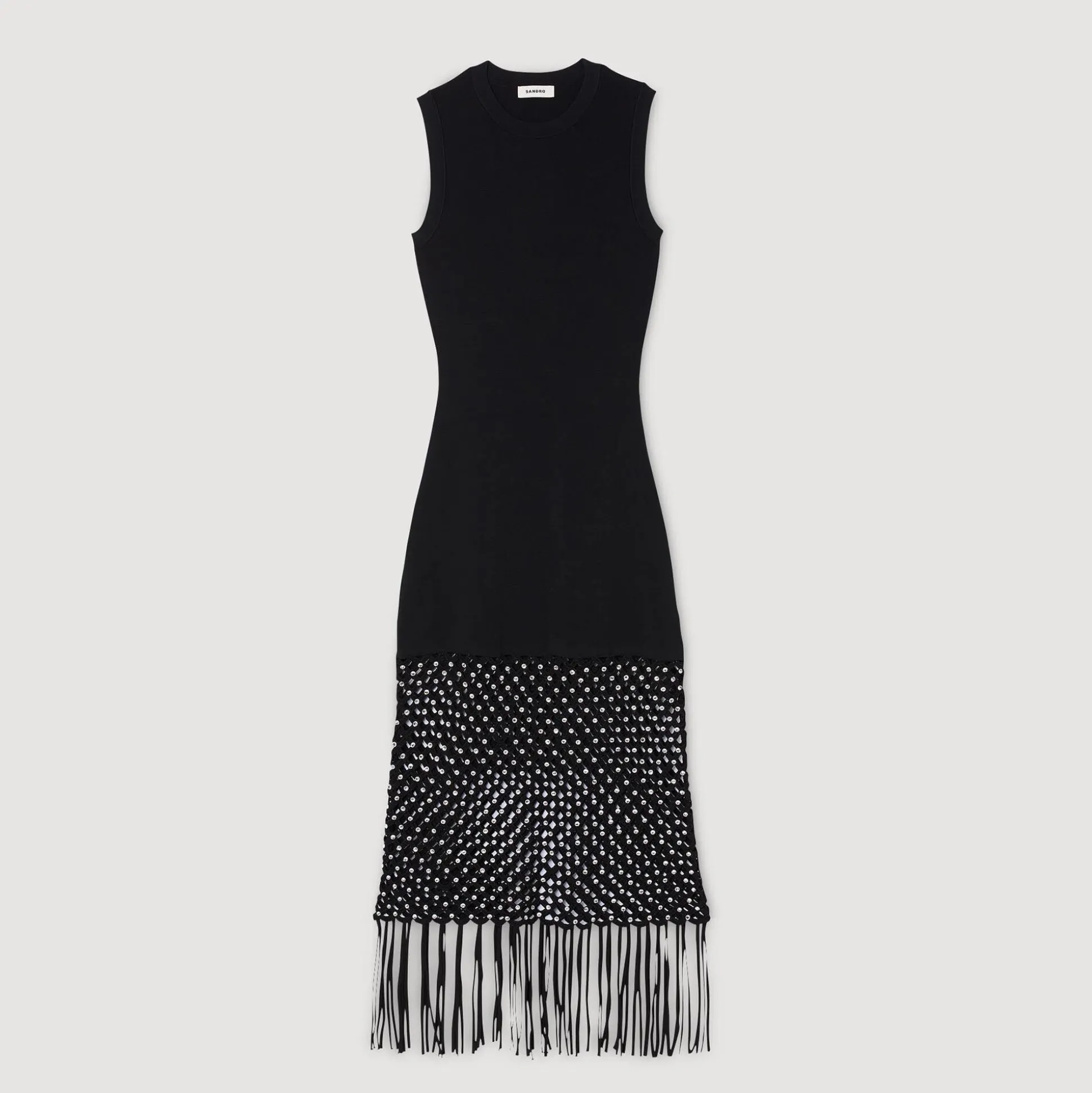 Robe En Maille à Franges