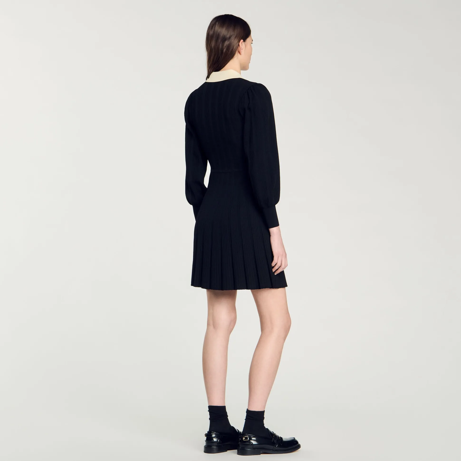 Robe En Maille Plissée