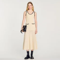 Robe En Maille Pointelle