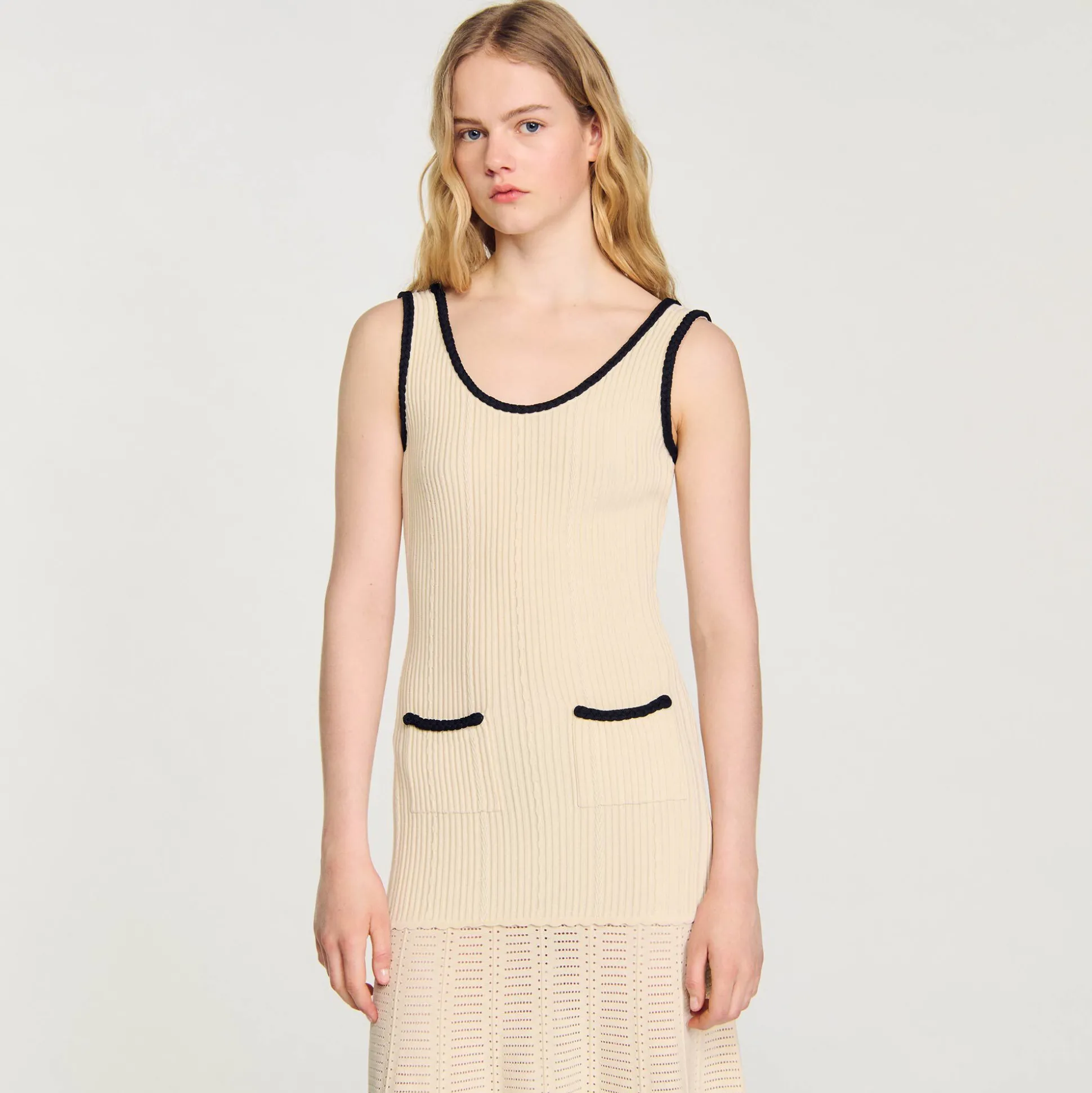 Robe En Maille Pointelle