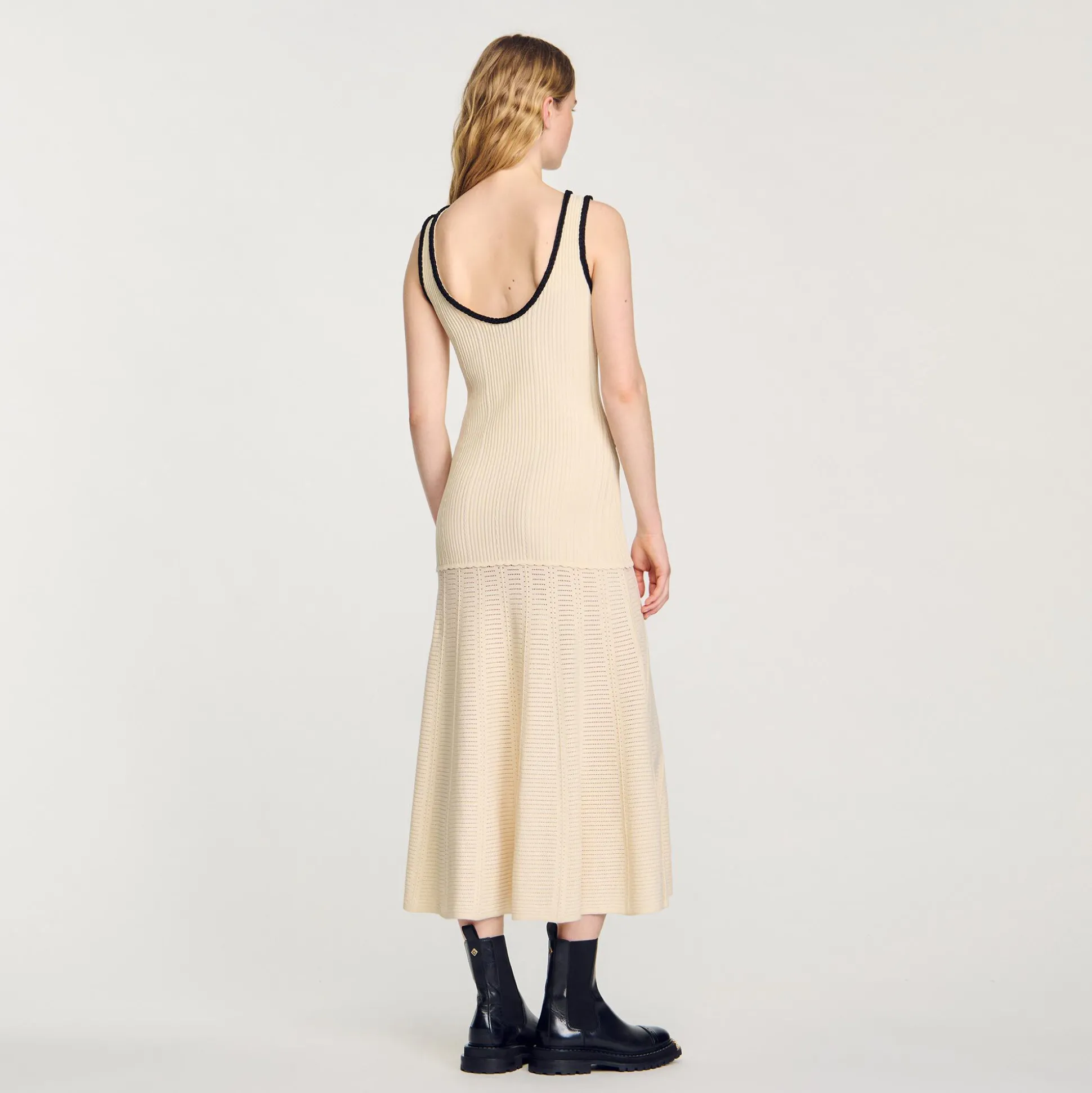 Robe En Maille Pointelle