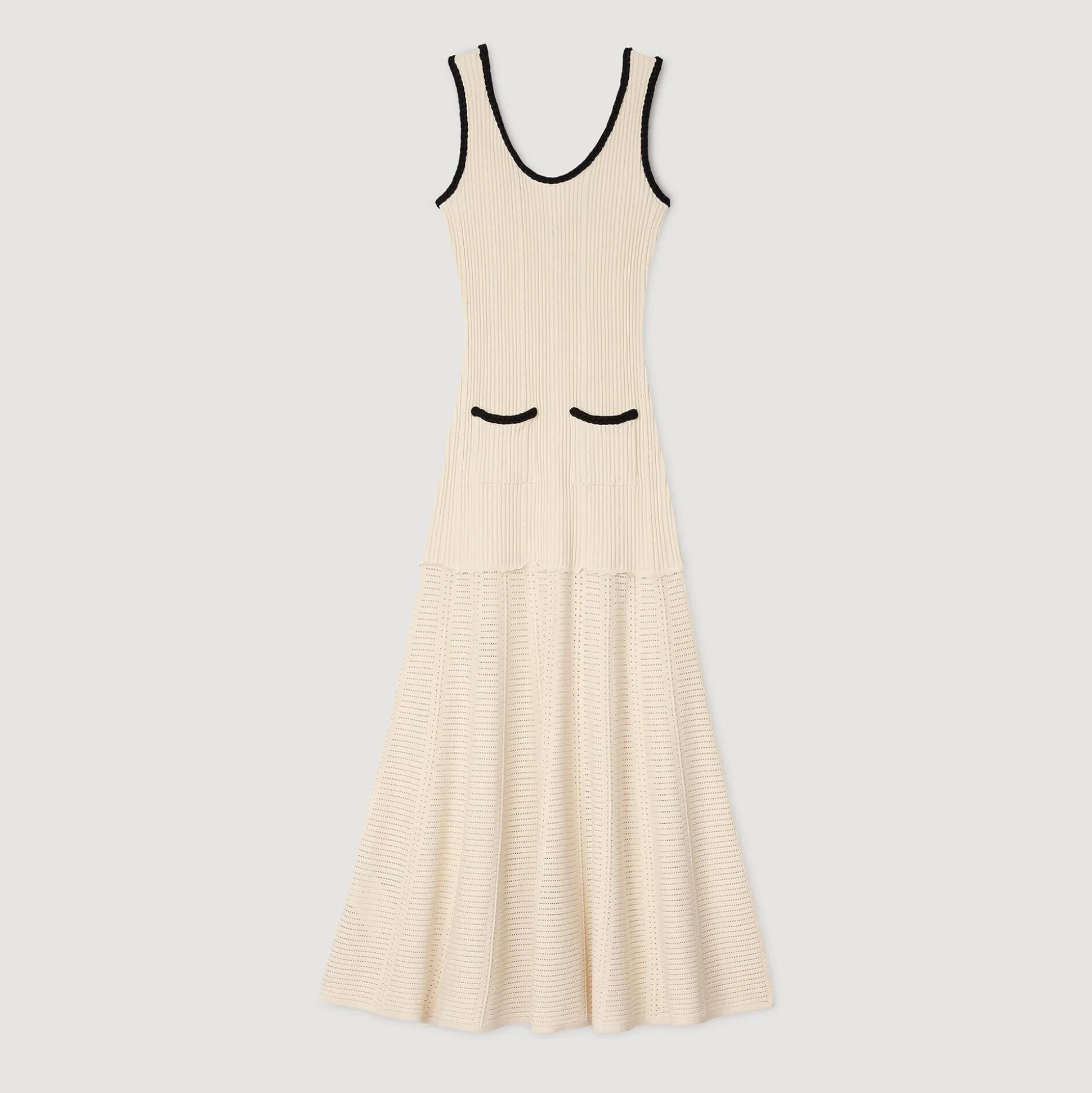 Robe En Maille Pointelle