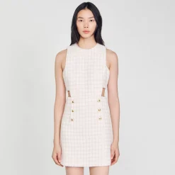 Robe En Tweed Ajourée