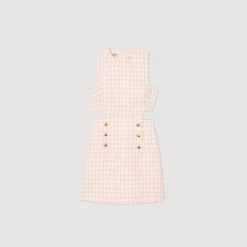 Robe En Tweed Ajourée