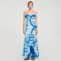 Robe Imprimée à Volants