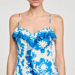 Robe Imprimée à Volants