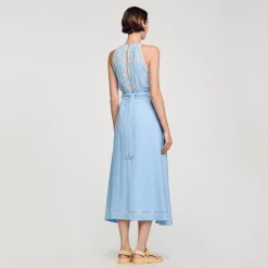 Robe Longue à Broderies Anglaises