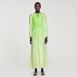 Robe Longue à Col Strassé