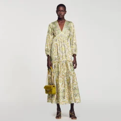 Robe Longue à Imprimé Foulard