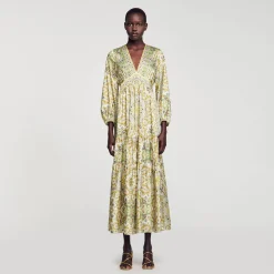 Robe Longue à Imprimé Foulard