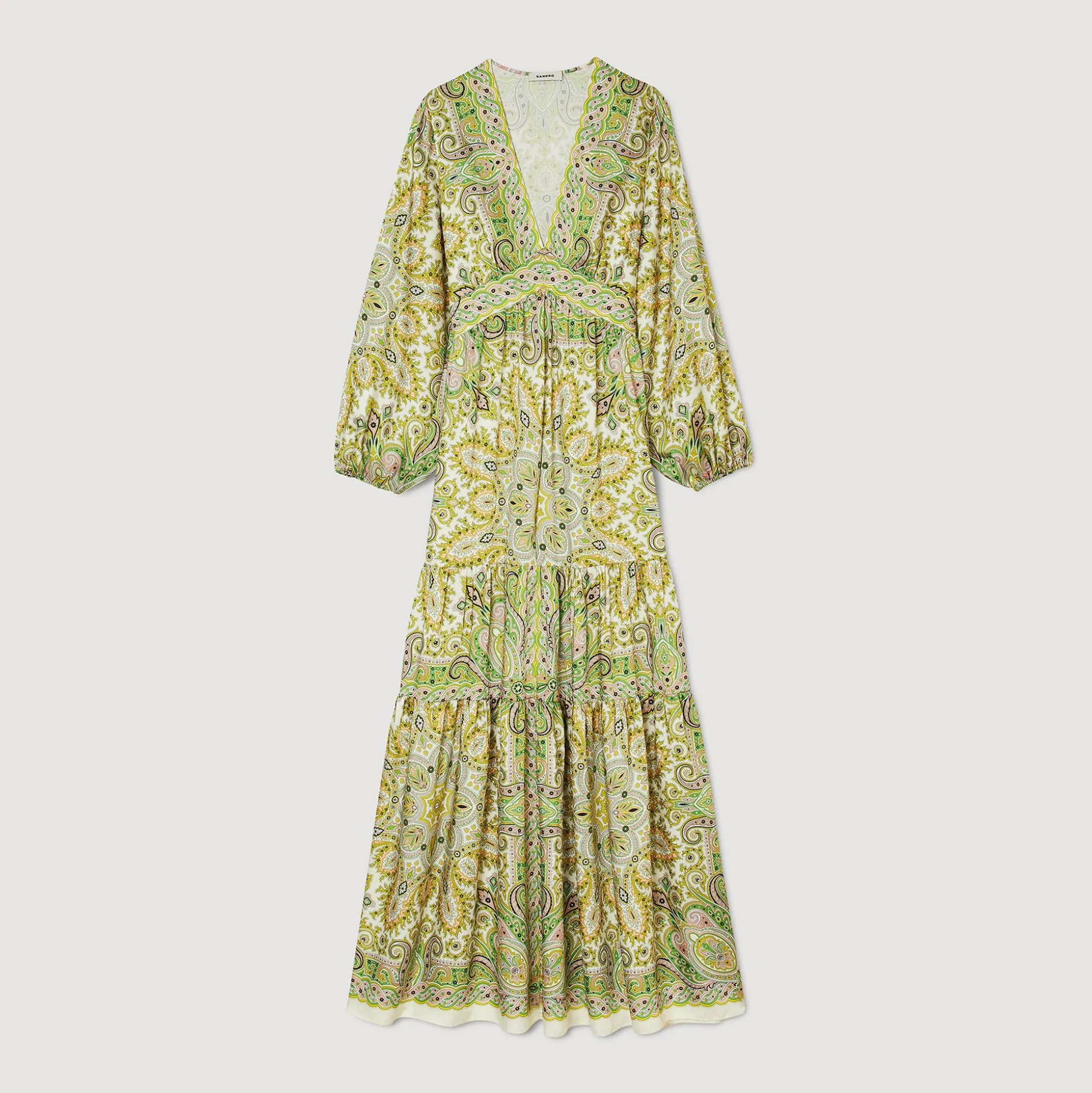 Robe Longue à Imprimé Foulard