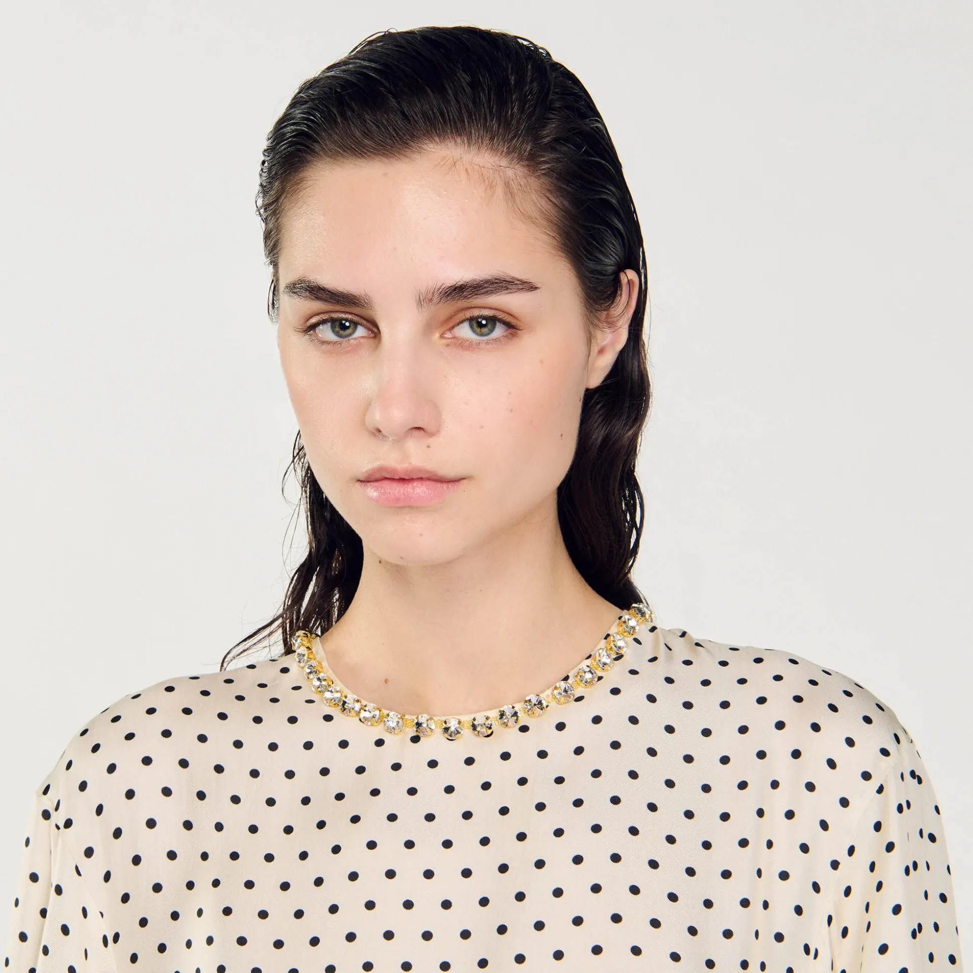 Robe Longue à Pois