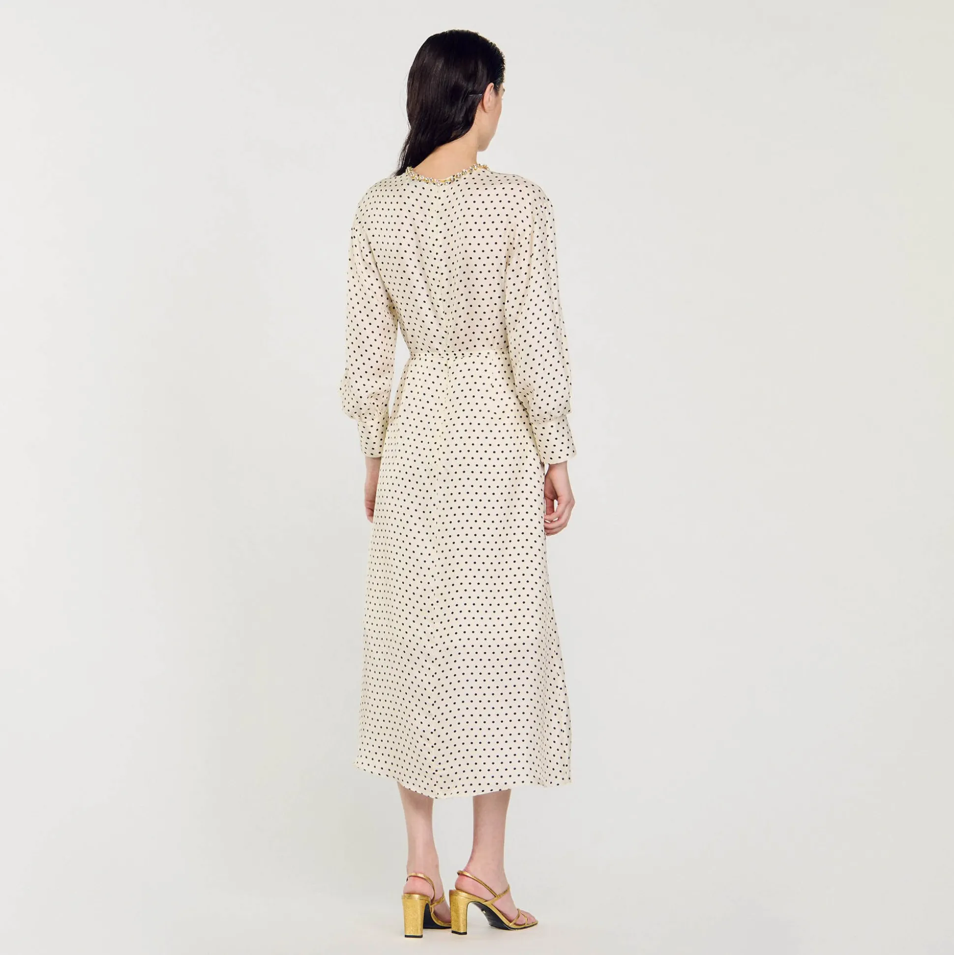 Robe Longue à Pois