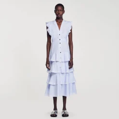 Robe Longue à Volants