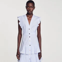 Robe Longue à Volants