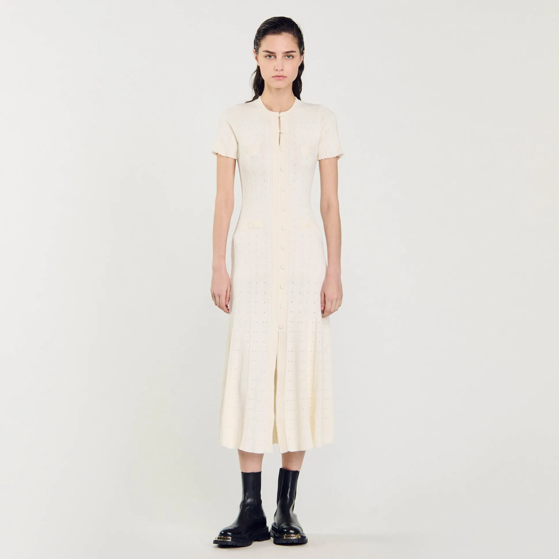 Robe Longue En Maille