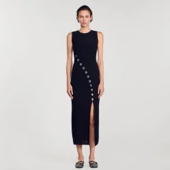 Robe Longue Ornée De Bijoux Strassés