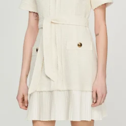 Robe Manteau En Lainage Effet Tweed