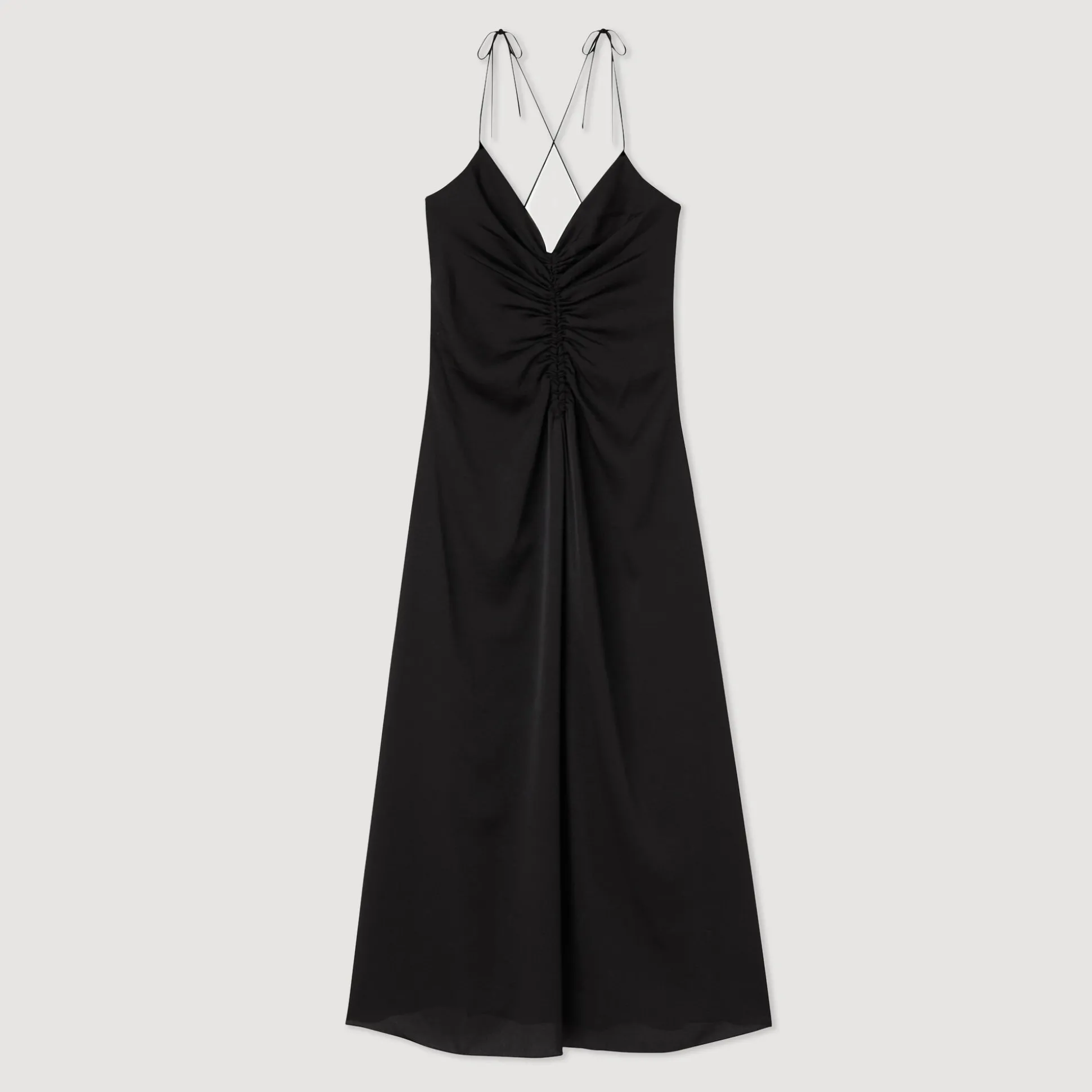 Robe Midi à Fines Bretelles