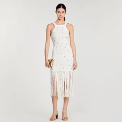 Robe Midi à Franges