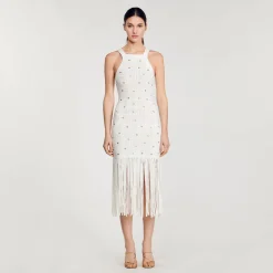 Robe Midi à Franges