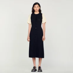 Robe Midi Côtelée