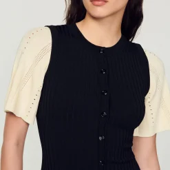 Robe Midi Côtelée