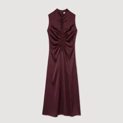 Robe Satinée Drapée
