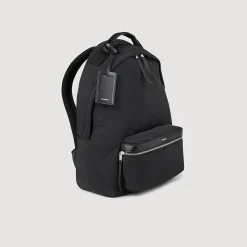 Sac à Dos En Toile Et Cuir