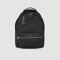 Sac à Dos En Toile Et Cuir
