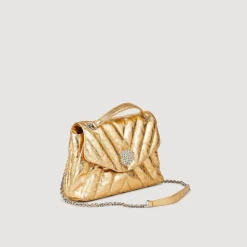 Sac Mila En Cuir Métallisé Matelassé