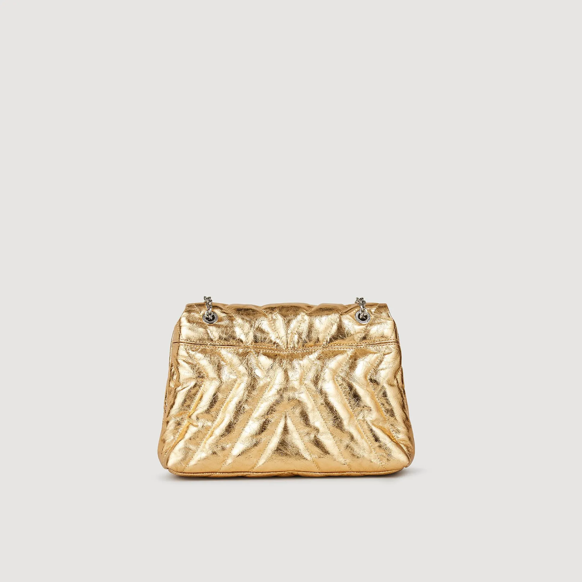 Sac Mila En Cuir Métallisé Matelassé